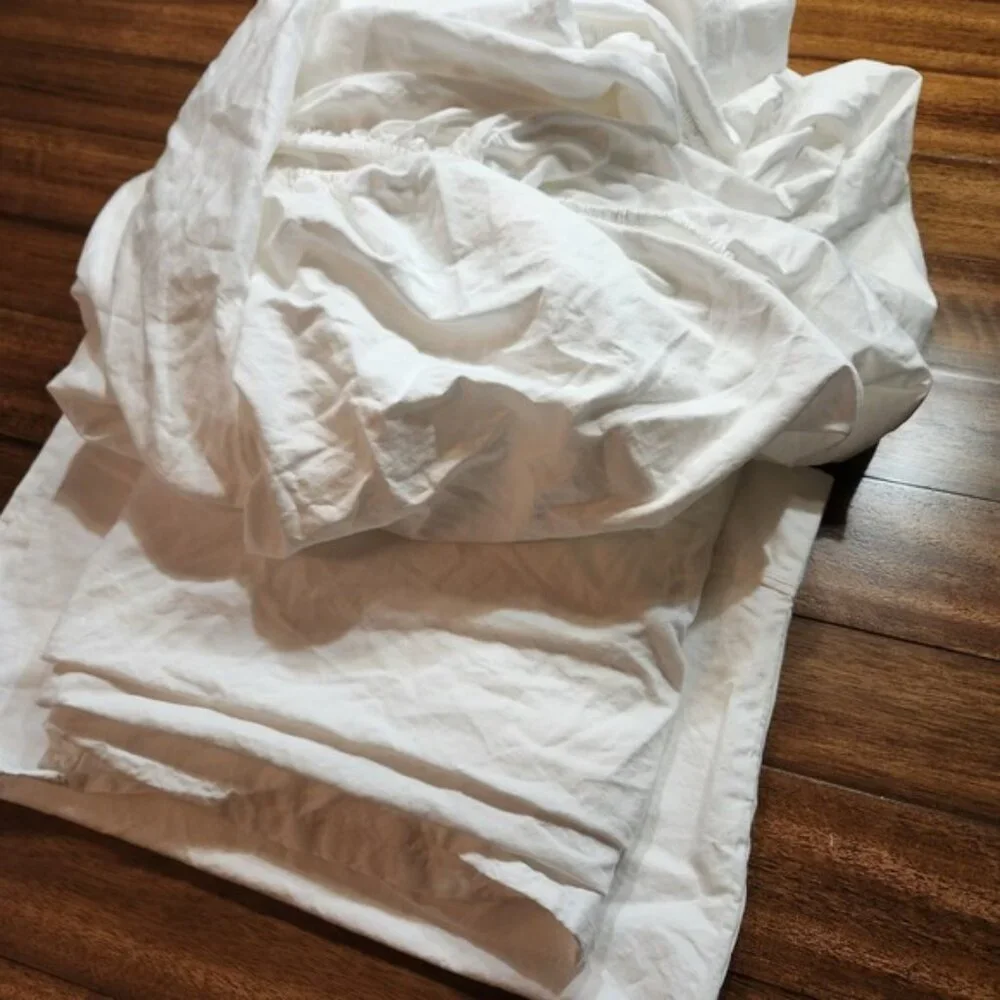 Deane and White 100% Cotton White sheets‎ OEKO-TEX Certified thick luxury.